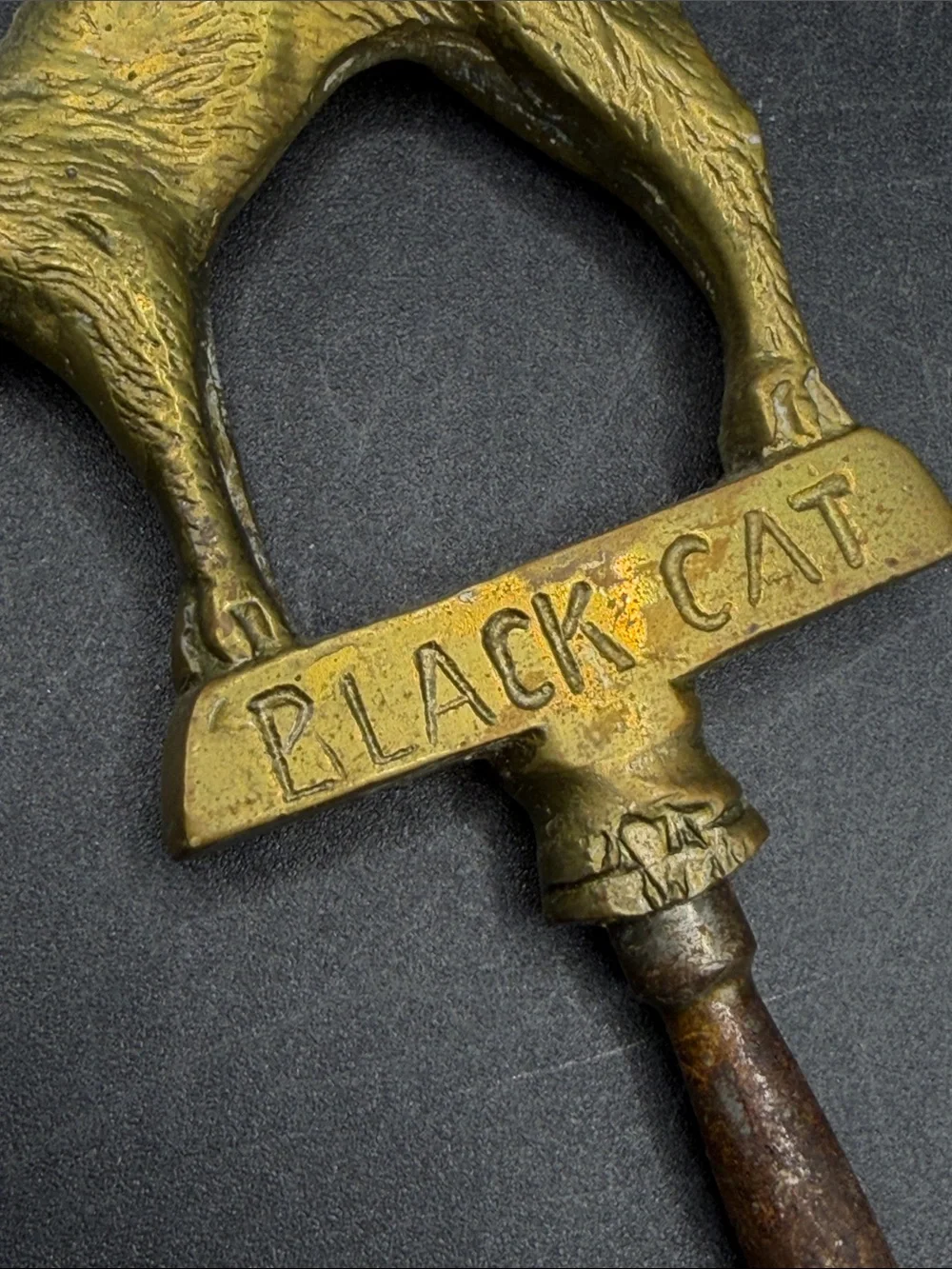 Antique black cat